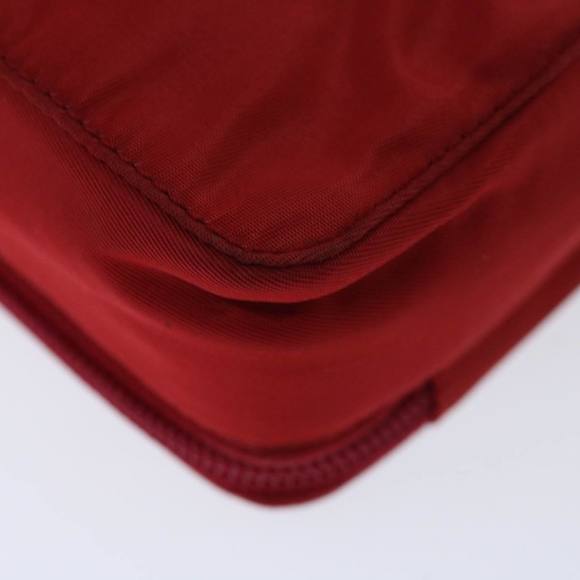 PRADA Shoulder Bag Nylon Red Auth bs12212 - Picture 15 of 16